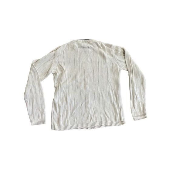 PLANKS cream vintage sweater with stripe XL - Picture 3 of 6